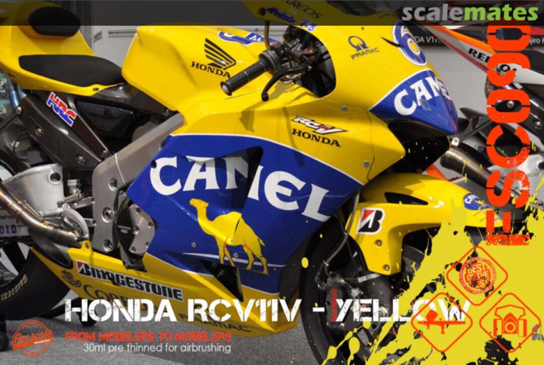 Boxart Honda RCV11V Yellow  Fire Scale Colors
