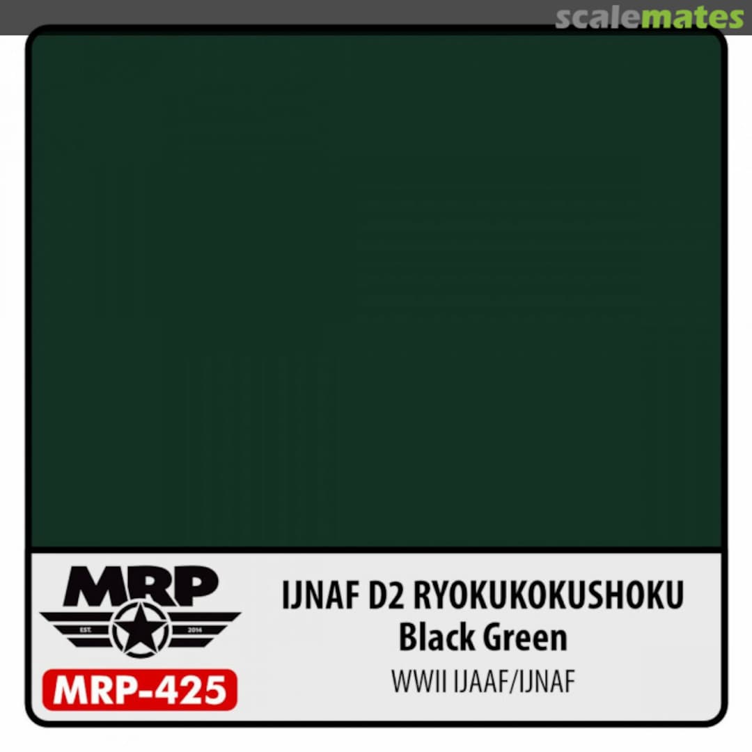 Boxart IJNAF D2 Ryokukokushoku (Black Green) (WWII IJAAF/IJNAF)  MR.Paint