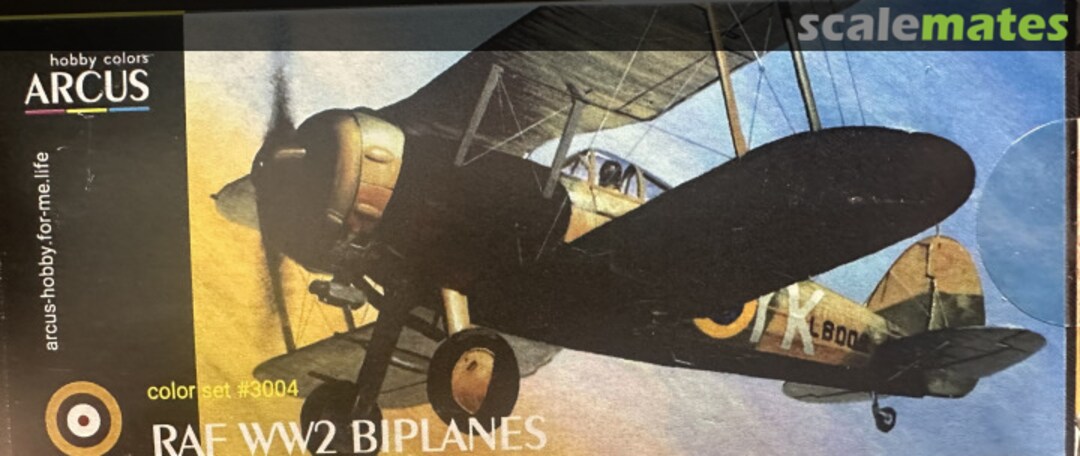 Boxart RAF WW2 Biplanes 3004 Arcus