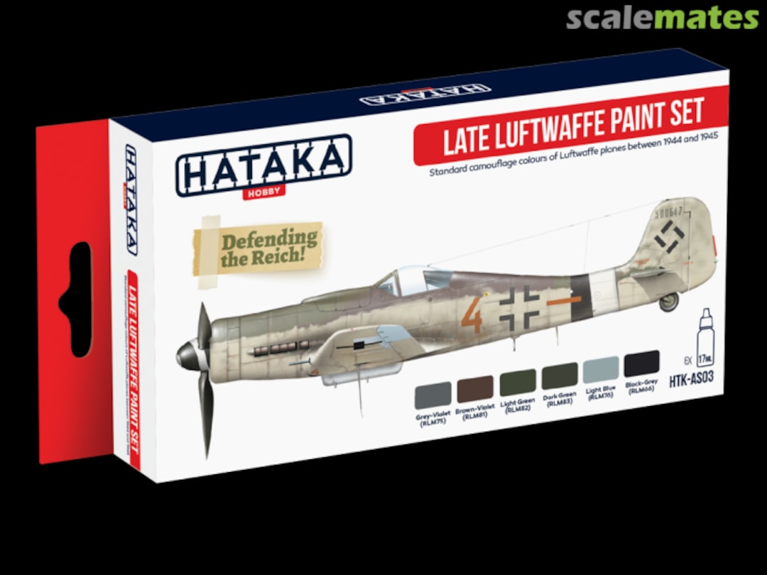 Boxart Late Luftwaffe Paint Set HTK-AS03 Hataka Hobby Red Line