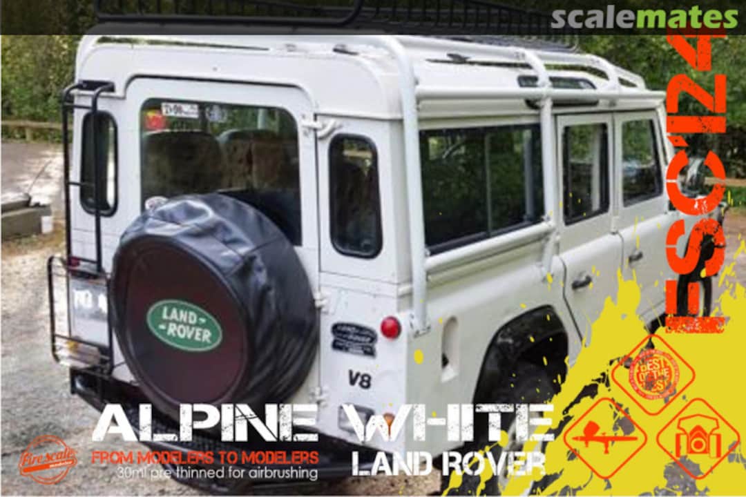 Boxart Alpine White Land Rover  Fire Scale Colors