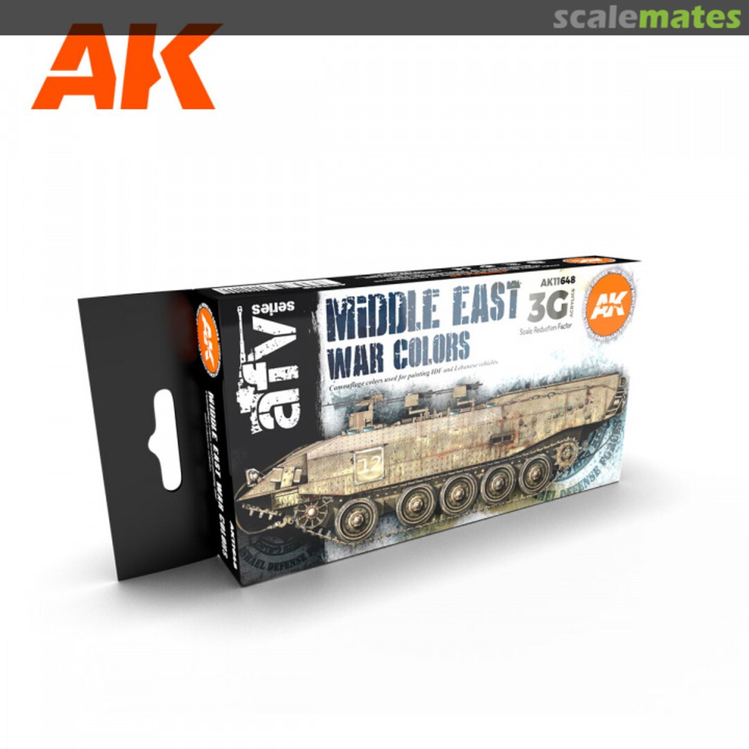 Boxart Middle East War Colors  AK 3rd Generation - AFV
