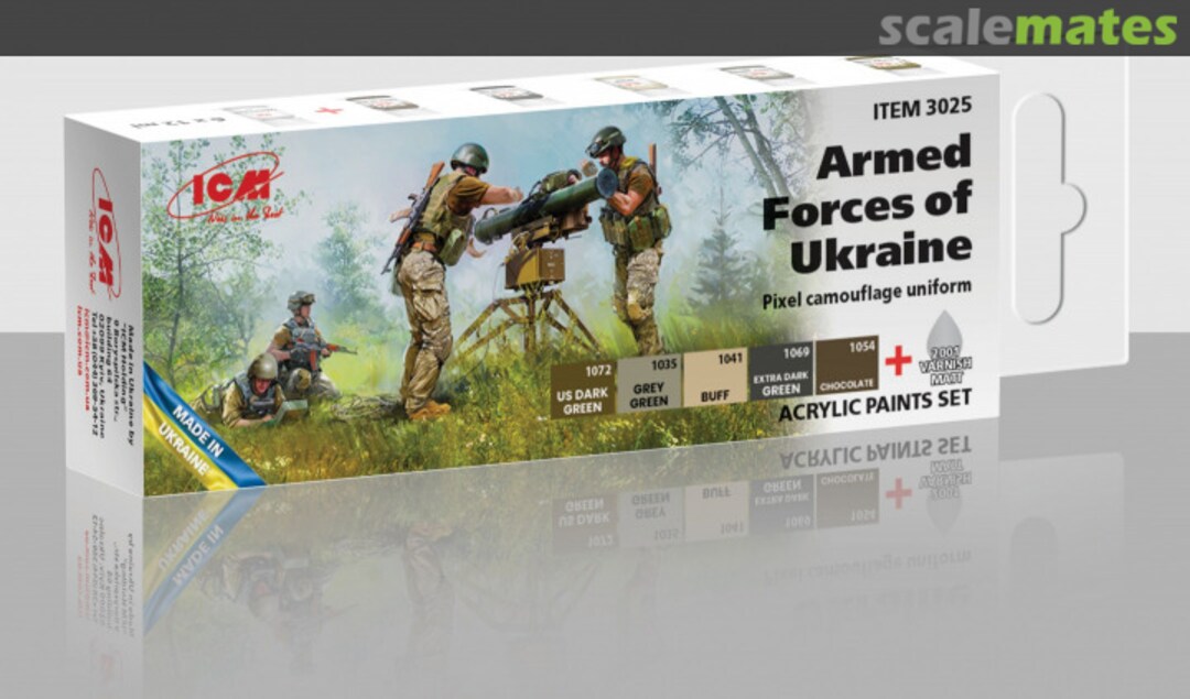 Boxart Armed Forces of Ukraine Pixel camouflage uniform  ICM