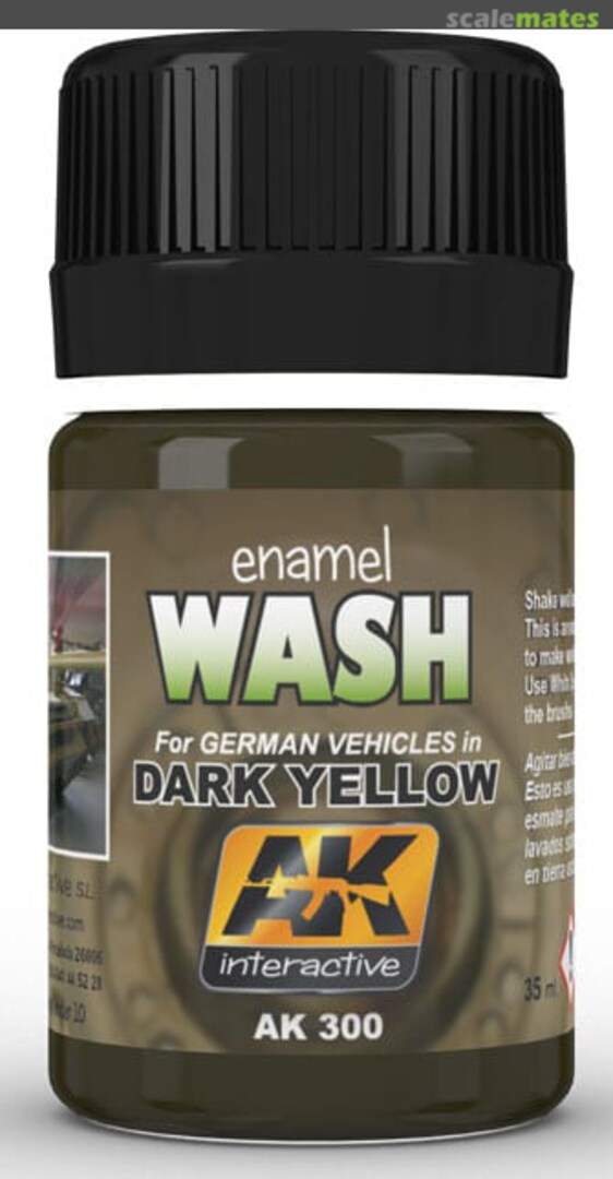 Boxart Dark Wash for Yellow Vehicles AK 300 AK Interactive