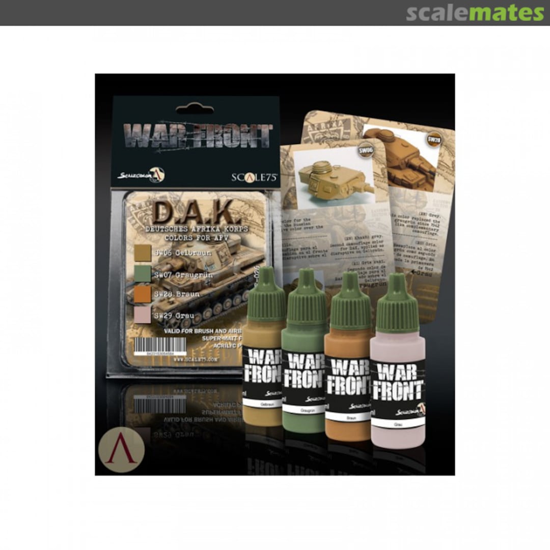 Boxart D.A.K. Colors for AFV Paint Set  Scale75