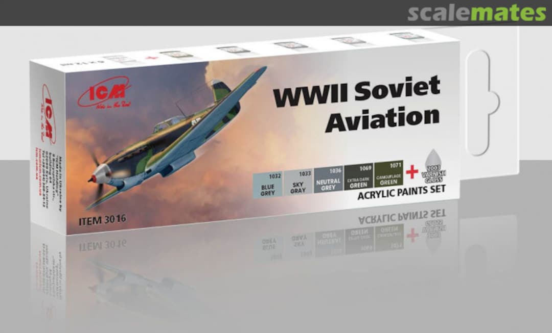 Boxart WWII Soviet aviation  ICM
