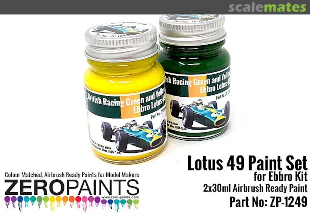 Boxart Lotus 49 (Ebbro) Paint Set  Zero Paints