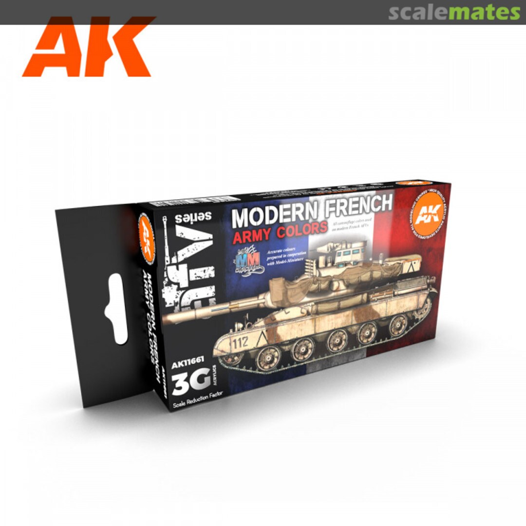 Boxart Modern French Army Colors  AK 3rd Generation - AFV