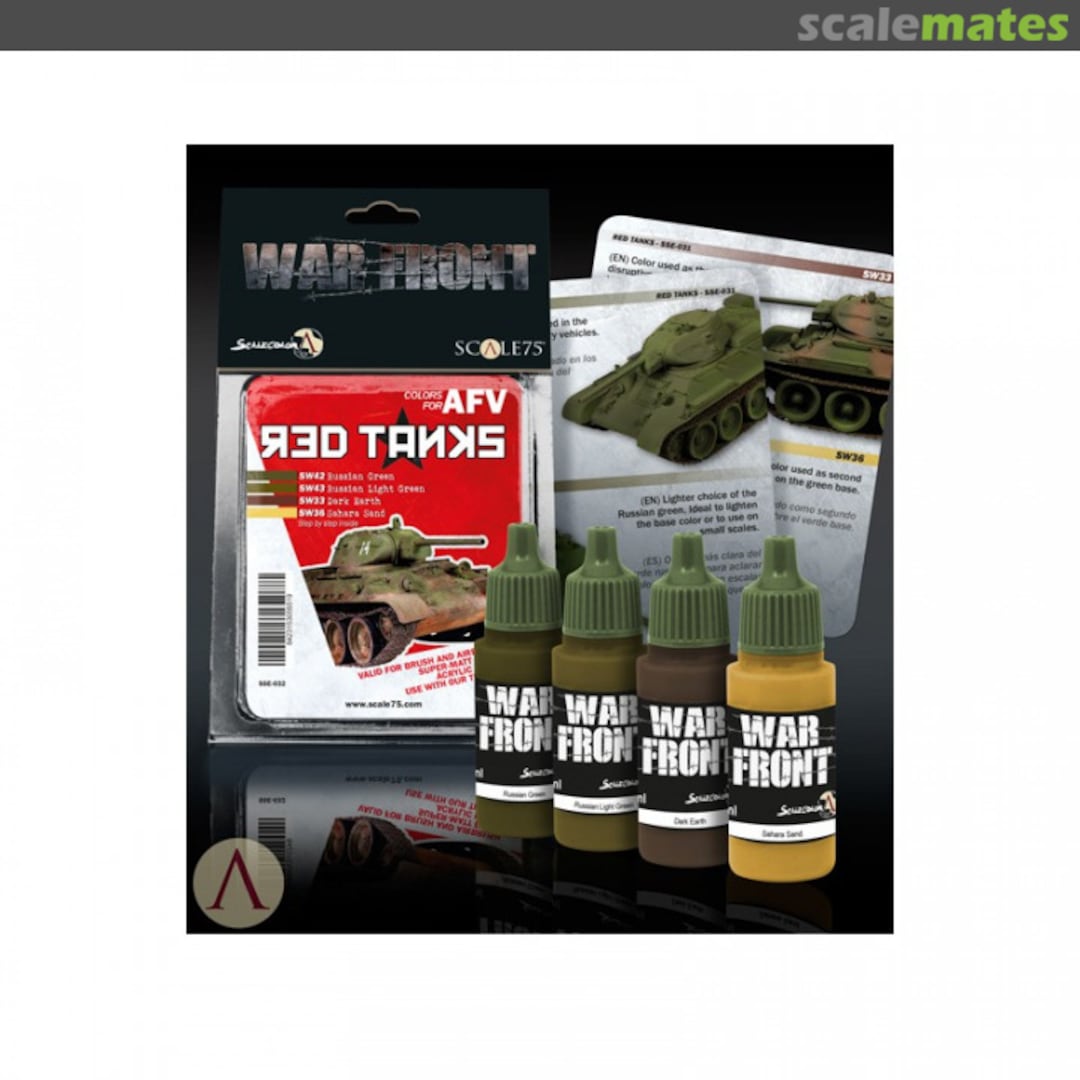 Boxart Red Tanks Paint Set  Scale75