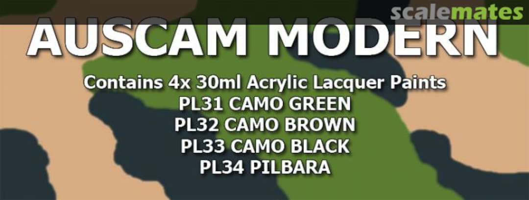 Boxart Australian Modern Camo Colour - (PL31, PL32, PL33, PL34) SET02 SMS