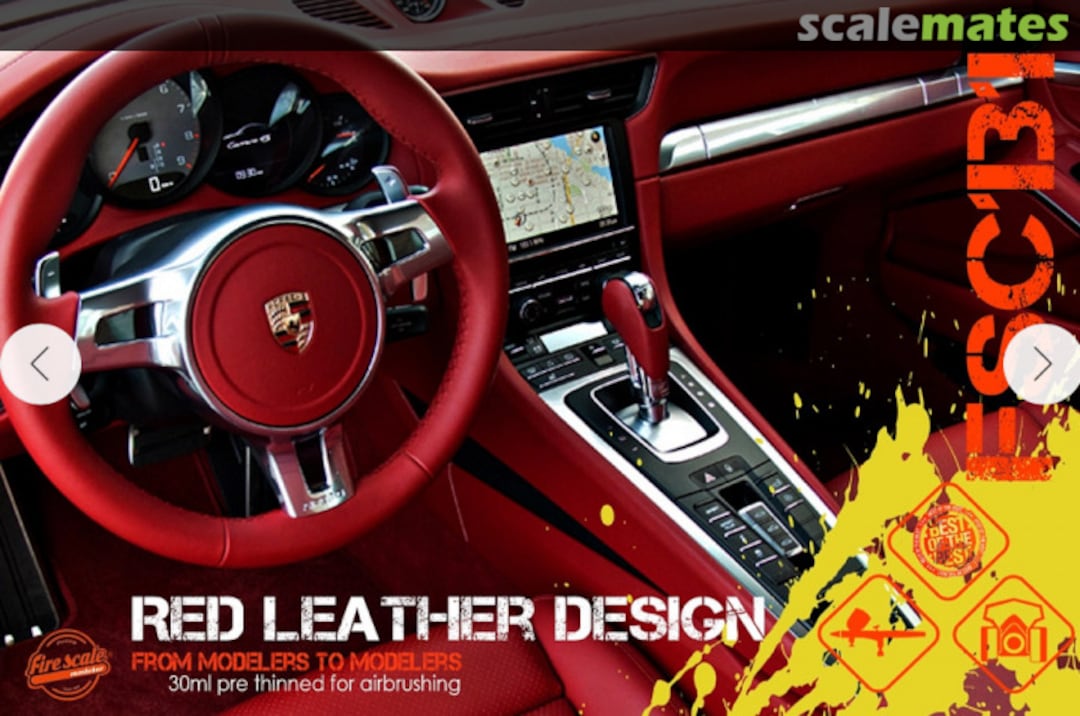Boxart Red Leather Design  Fire Scale Colors