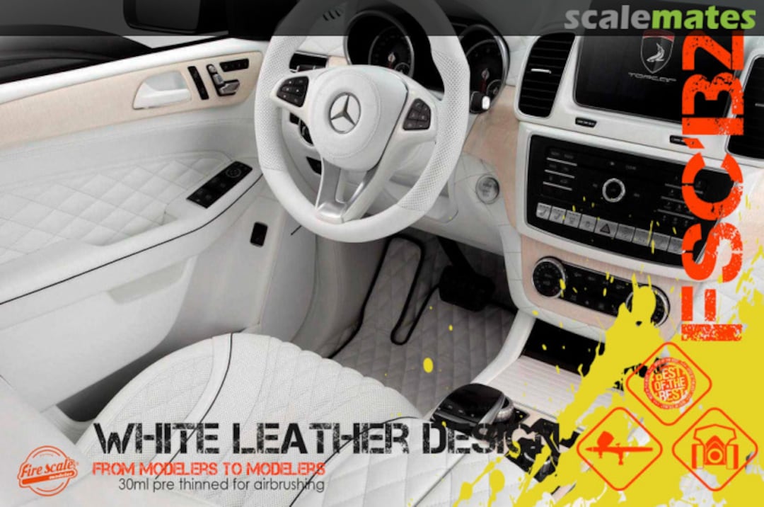 Boxart White Leather Design  Fire Scale Colors