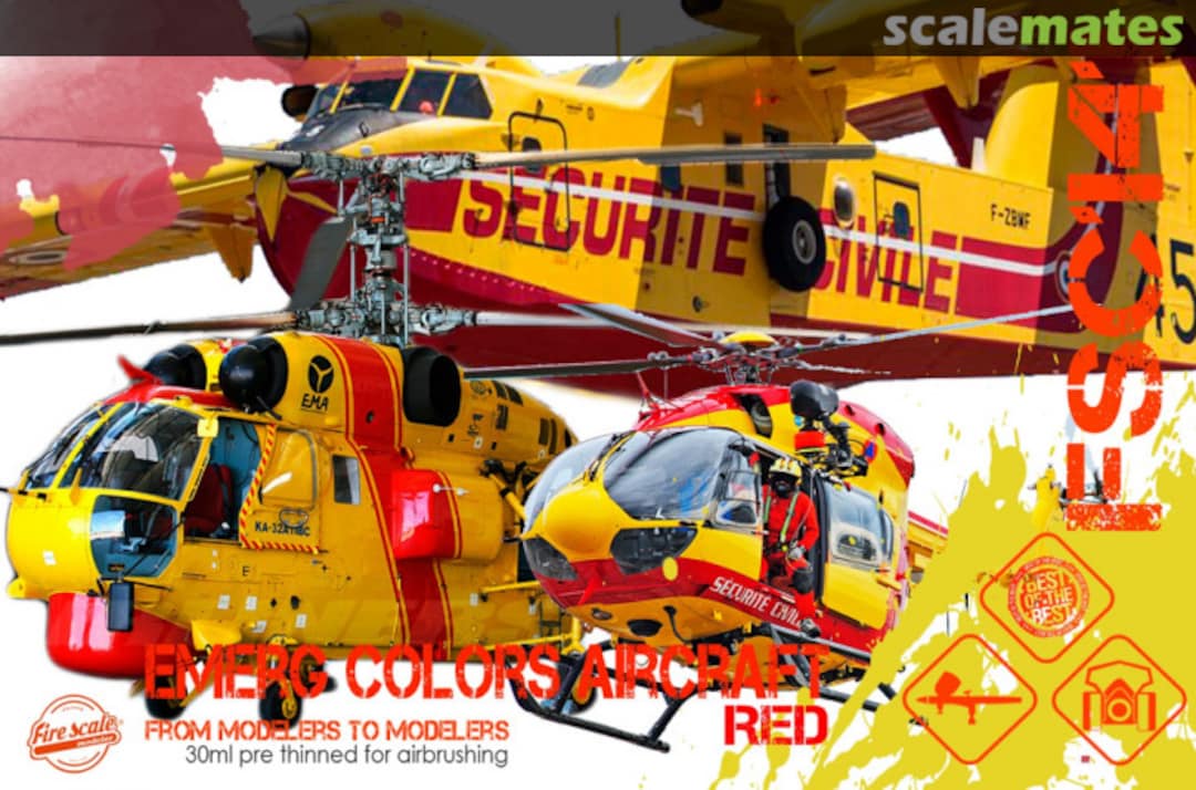 Boxart Emerg Colors Aircraft - Red  Fire Scale Colors