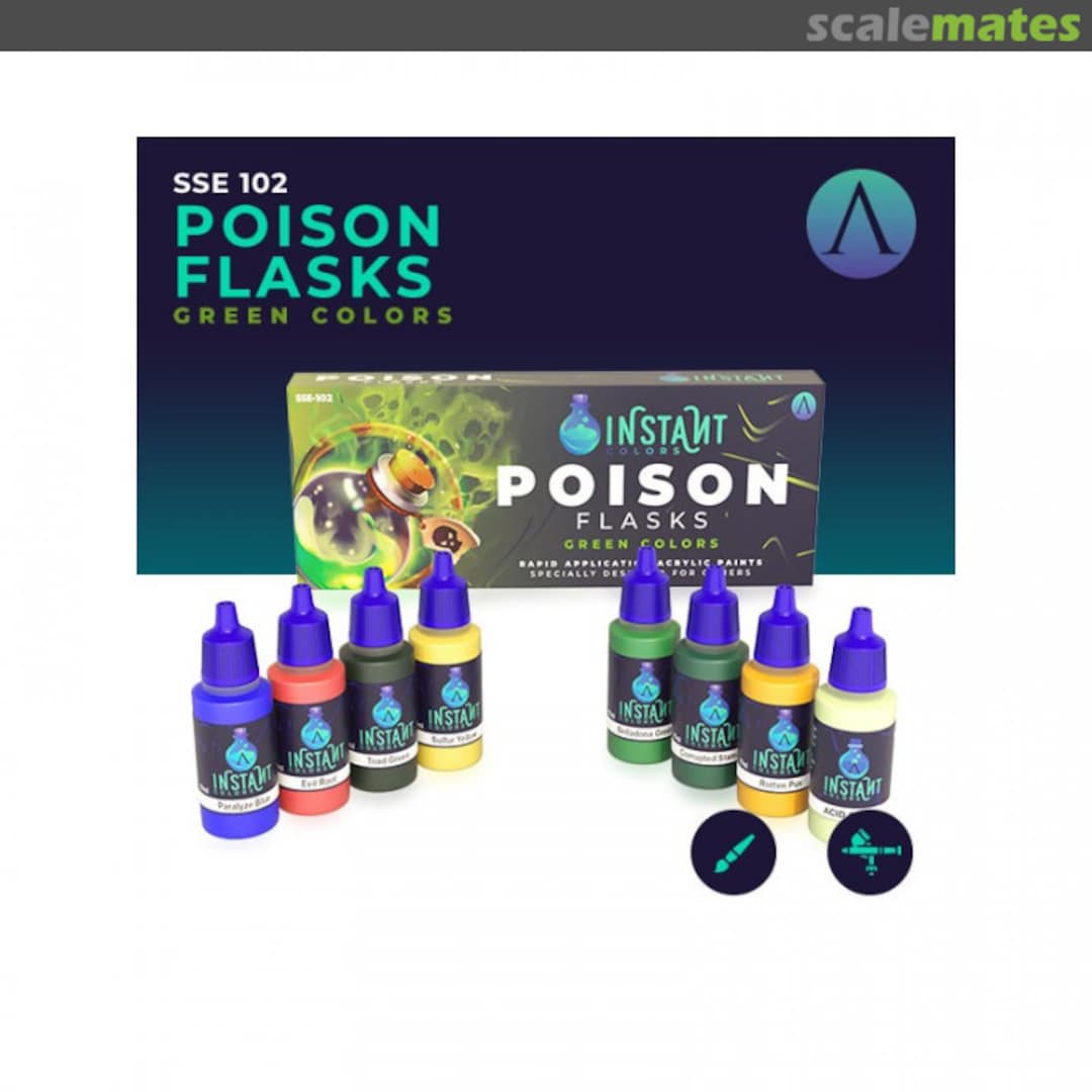 Boxart Poison Flasks Green Colors  Scale75