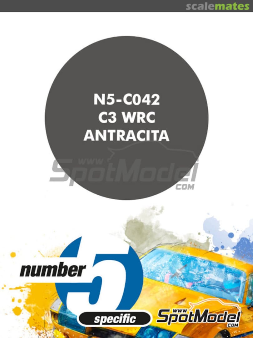 Boxart C3 WRC Antracita  Number Five
