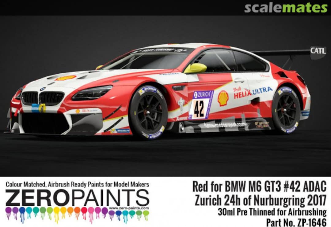 Boxart BMW M6 GT3 42 Zurich 24h Of Nurburgring 2017 Red  Zero Paints