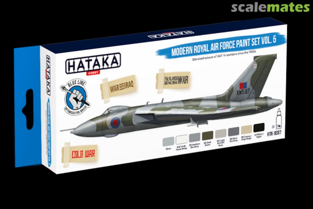 Boxart Modern Royal Air Force paint set vol. 5 HTK-BS97 Hataka Hobby Blue Line