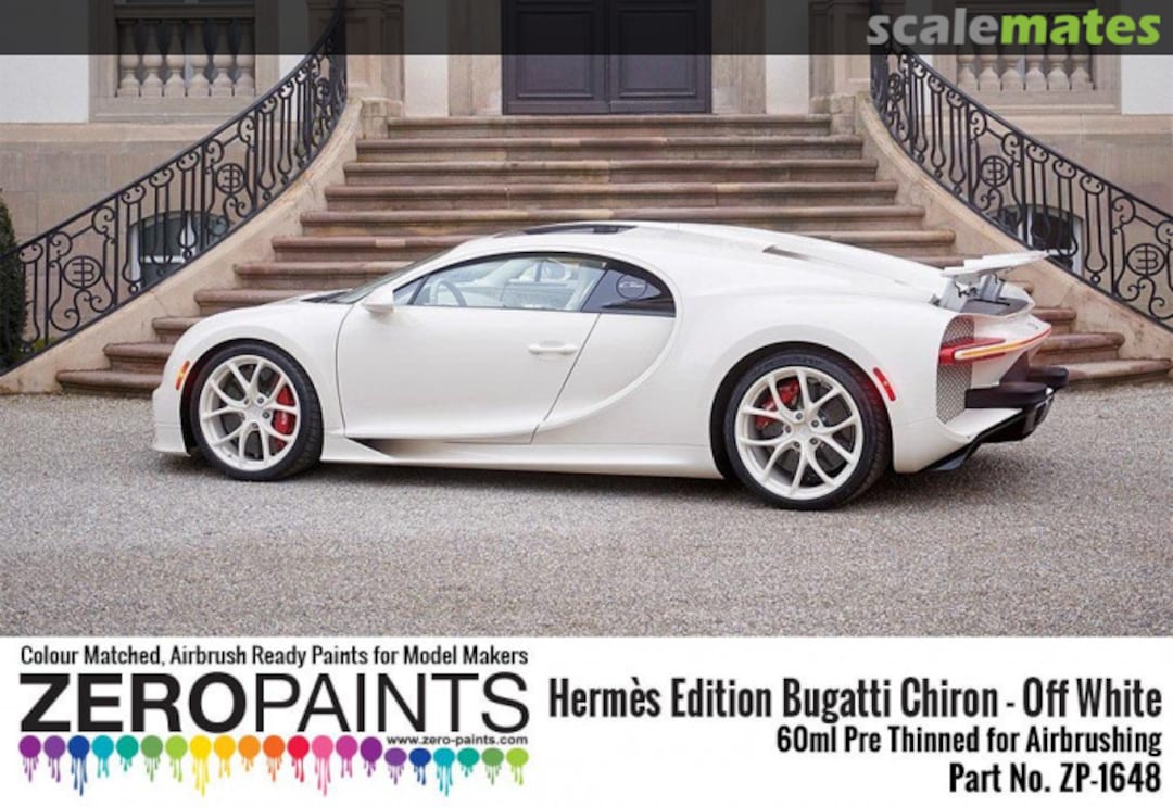 Boxart Hermès Edition Bugatti Chiron Off White  Zero Paints