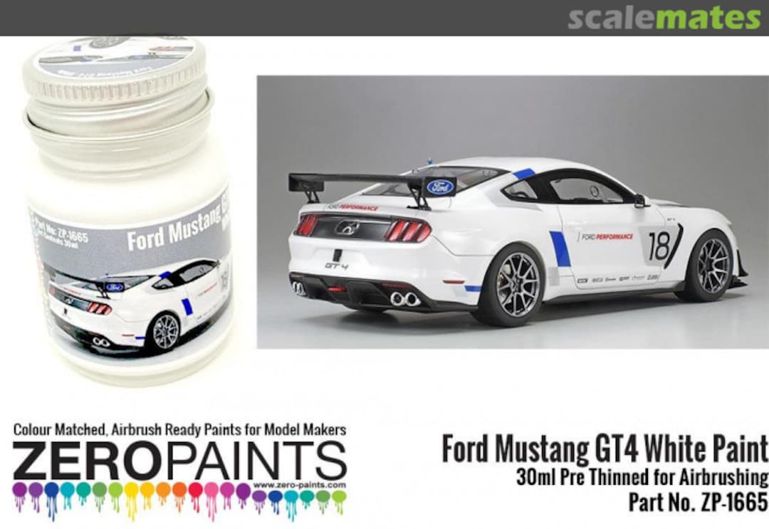 Boxart Ford Mustang GT4 White  Zero Paints