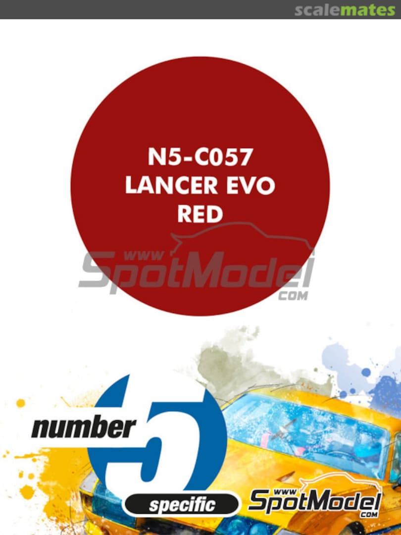 Boxart Lancer Evo Red  Number Five