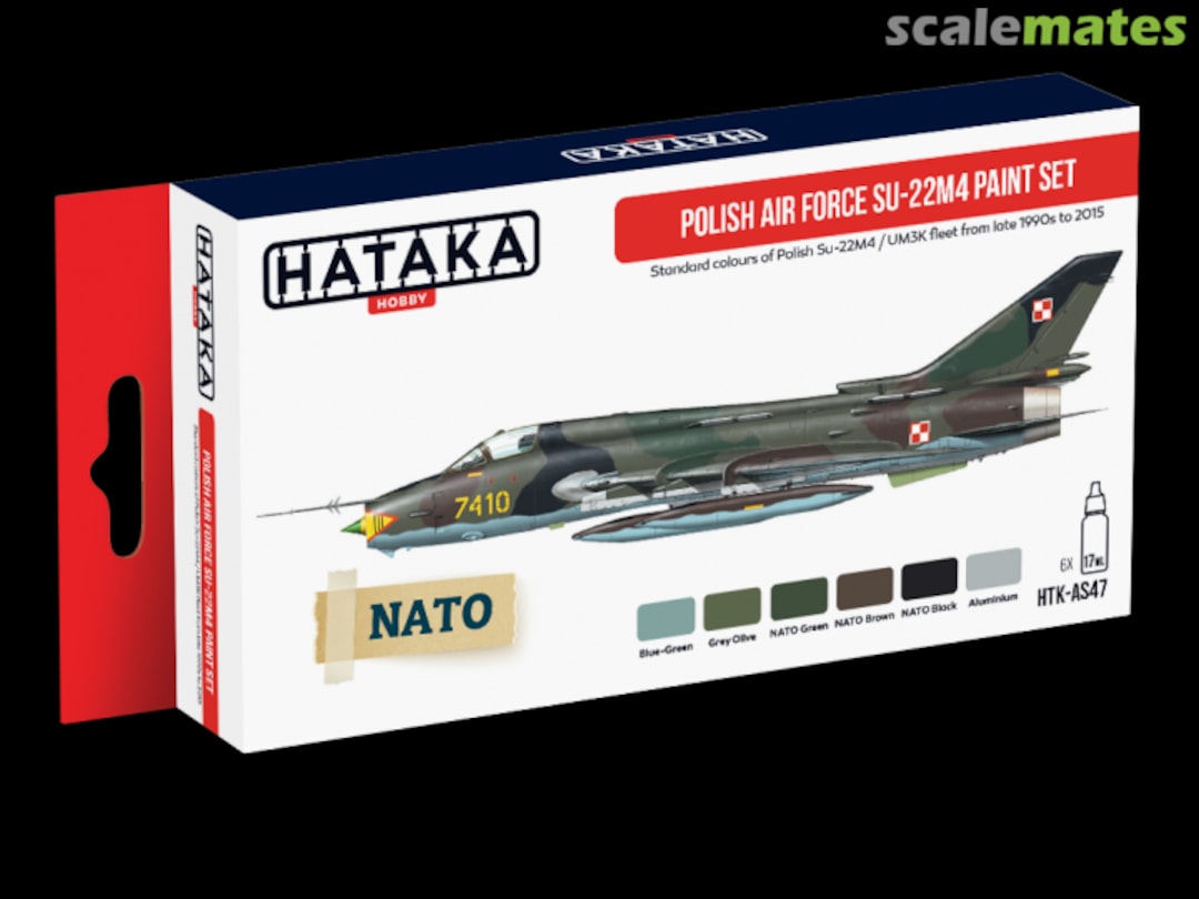 Boxart Polish Air Force Su-22M4 paint set HTK-AS47 Hataka Hobby Red Line