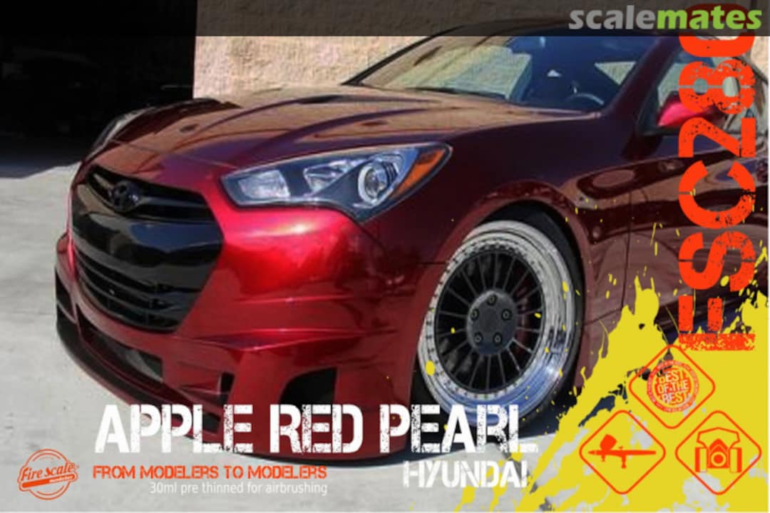 Boxart Apple Red Pearl Hyundai  Fire Scale Colors