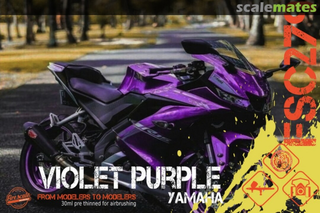 Boxart Violet Purple Yamaha  Fire Scale Colors