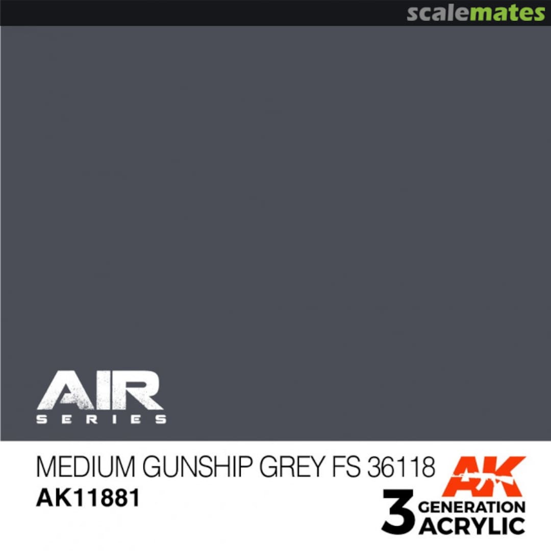 Boxart Medium Gunship Grey FS 36118  AK 3rd Generation - Air