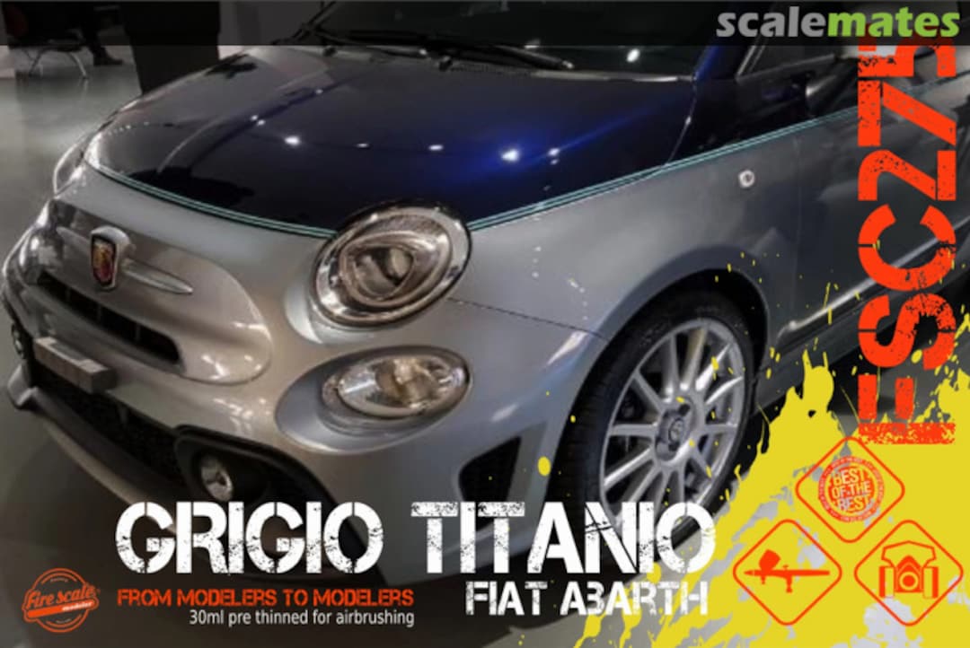 Boxart Grigio Titanio Fiat Abarth  Fire Scale Colors