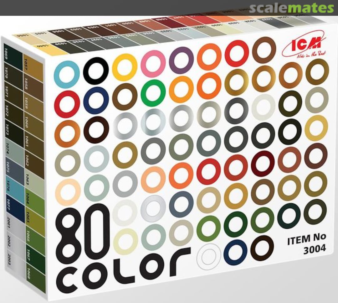 Boxart Palette of 80 colors 3004 ICM