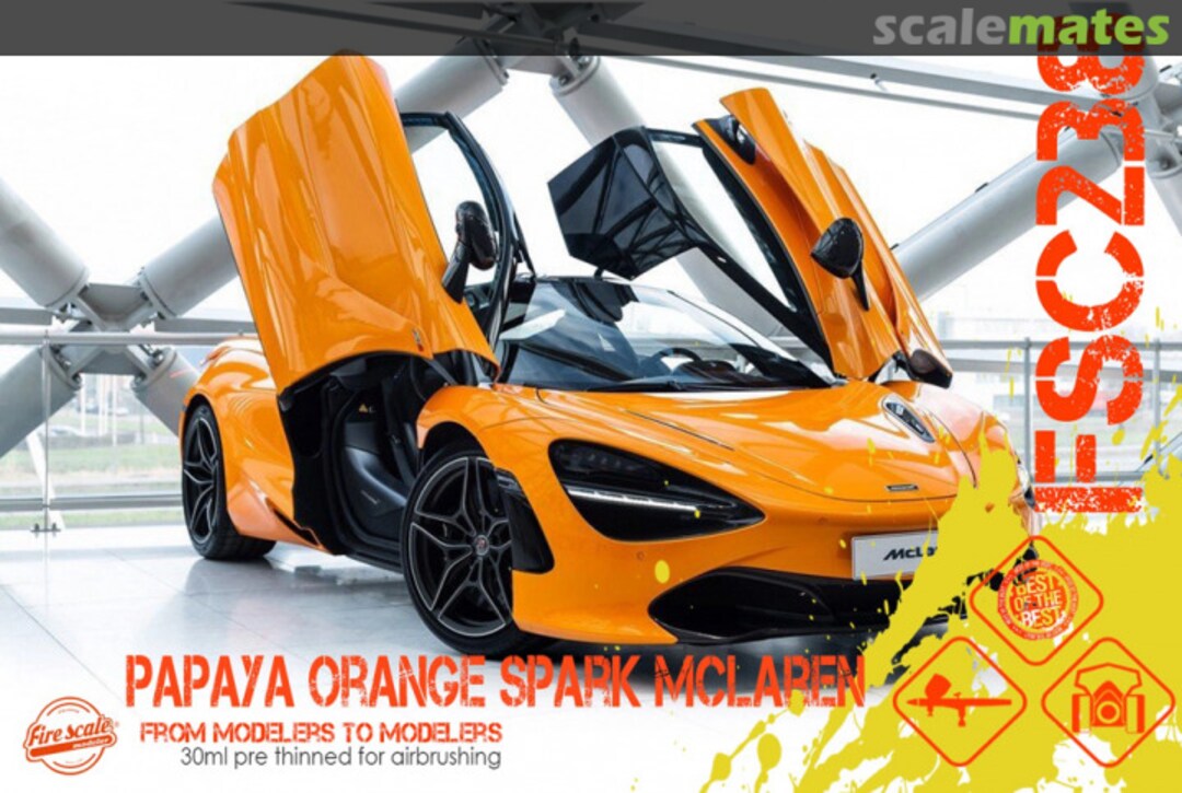 Boxart Papaya Orange Spark McLaren  Fire Scale Colors