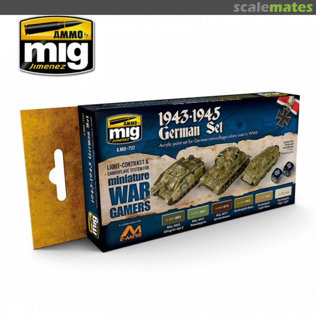 Boxart Wargame 1943-1945 German Set  Ammo by Mig Jimenez
