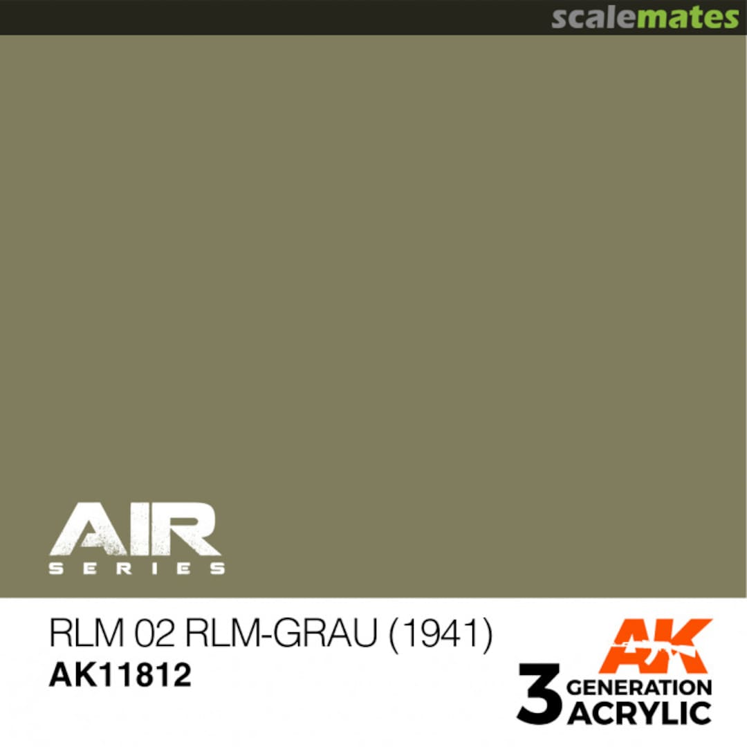 Boxart RLM 02 RLM-Grau (1941) AK 11812 AK 3rd Generation - Air