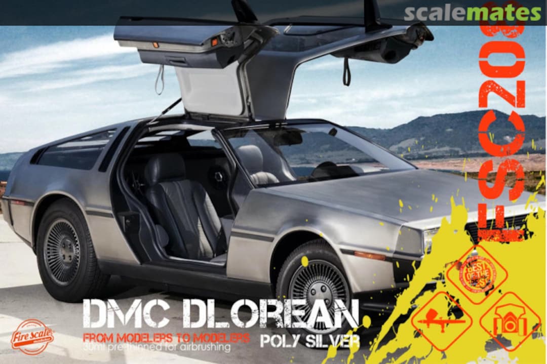 Boxart Poly Silver DMC Delorean  Fire Scale Colors