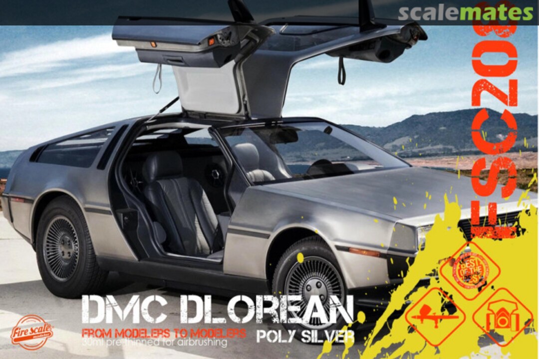 Boxart Poly Silver DMC Delorean  Fire Scale Colors