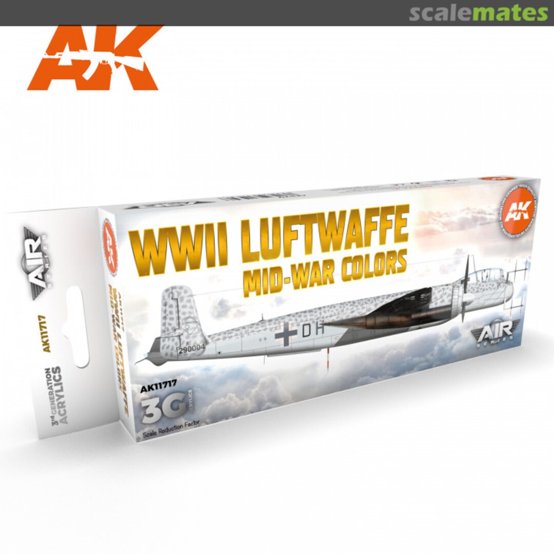 Boxart WWII Luftwaffe Mid-War Colors AK 11717 AK 3rd Generation - Air