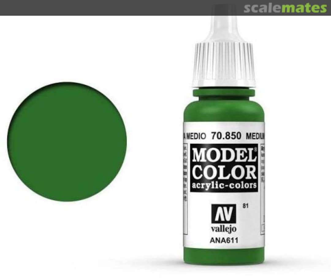 Boxart Medium Olive - (Green) FS34151 - ANA611 70.850, 850, Pos. 81 Vallejo Model Color