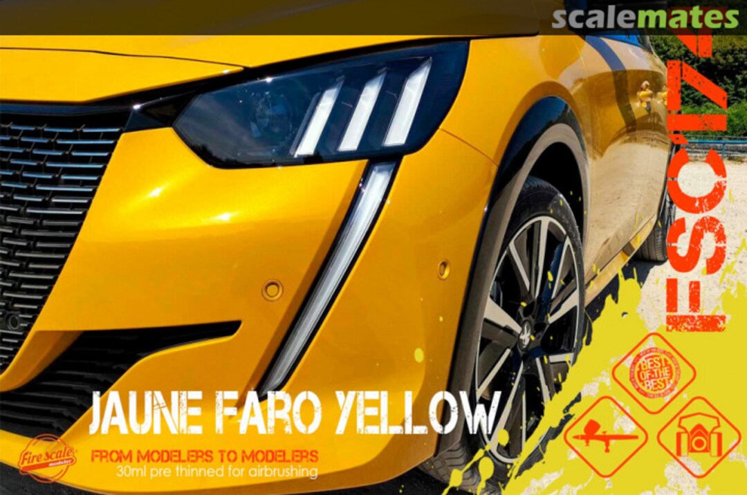 Boxart Jaune Faro Peugeot  Fire Scale Colors
