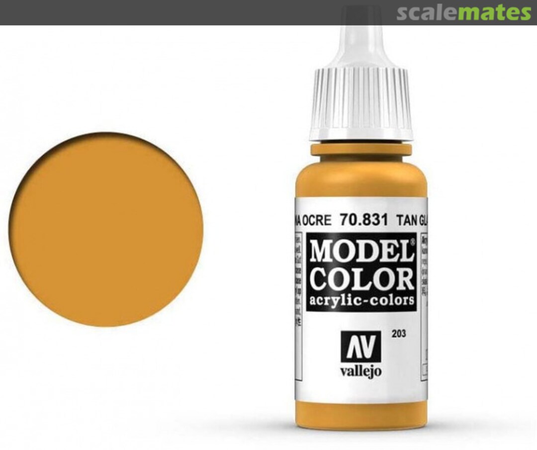Boxart Tan Glaze 70.831, 831, Pos. 203 Vallejo Model Color