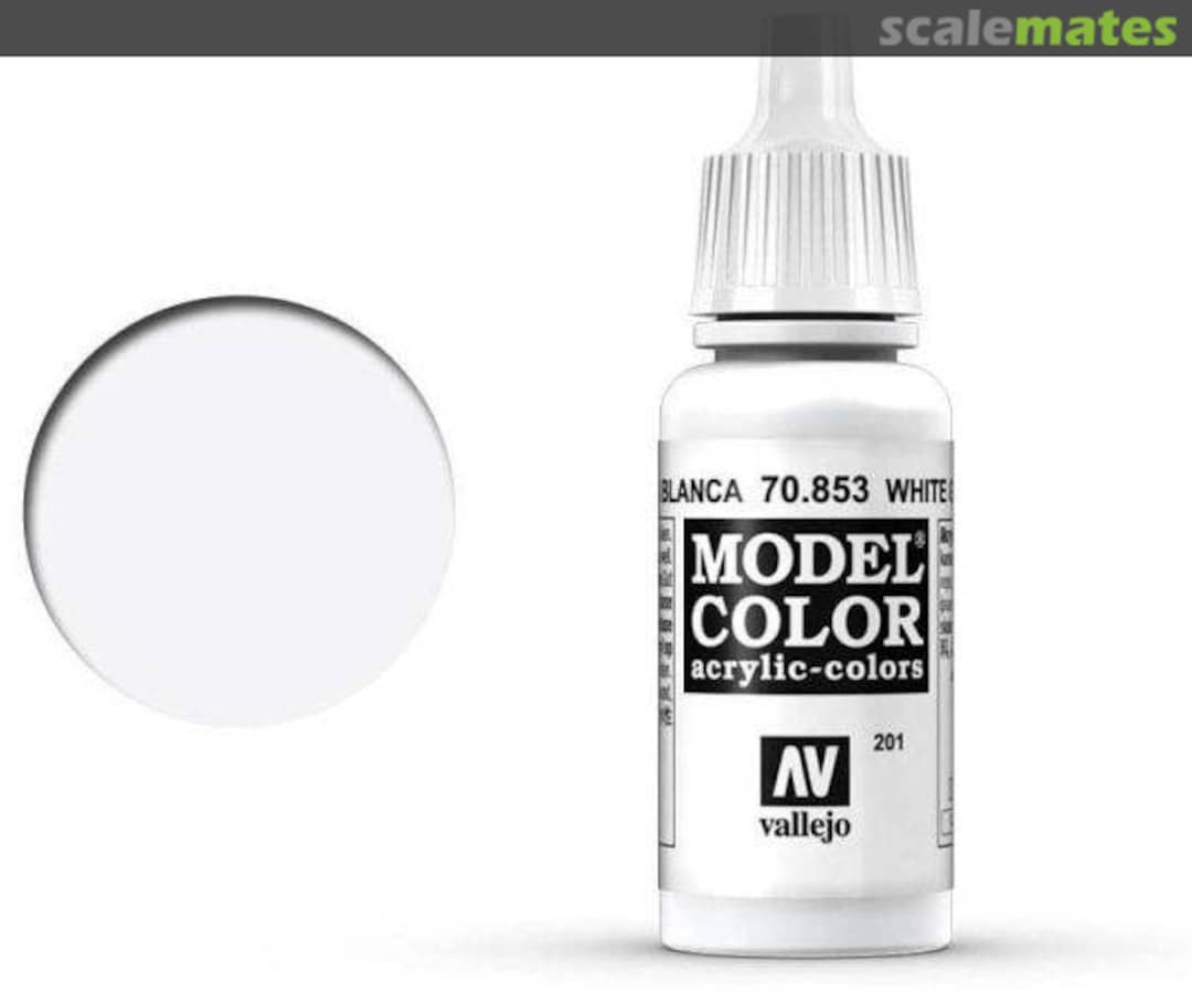 Boxart White Glaze 70.853, 853, Pos. 201 Vallejo Model Color