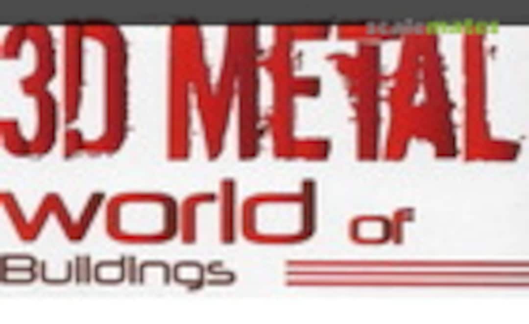 3D Metal World of buildings Logo